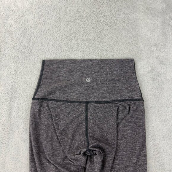 Lululemon Grey Crop Leggings Women’s Size 4 US - Picture 2 of 6